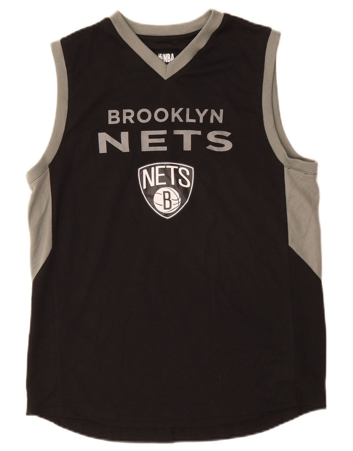 NBA Boys Brooklyn Nets Grafisk Vest Top 14-15 år Stor sort farveblok