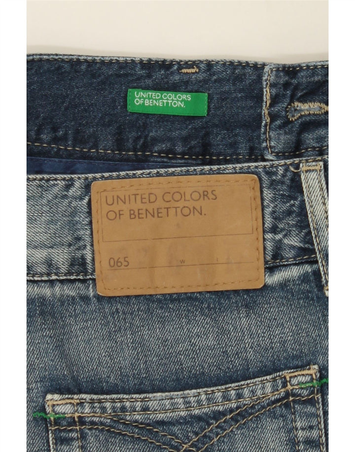 BENETTON Womens Denim Skirt IT 44 Medium W32 Blue Cotton Vintage Benetton and Second-Hand Benetton from Messina Hembry 