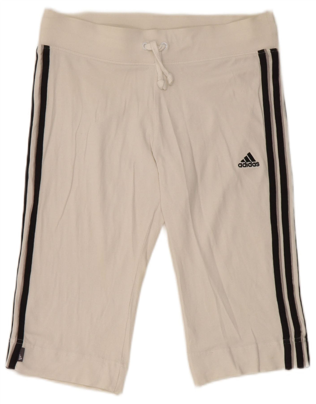 Adidas Dame Bermuda Sport Shorts UK 14 Medium White Bomuld