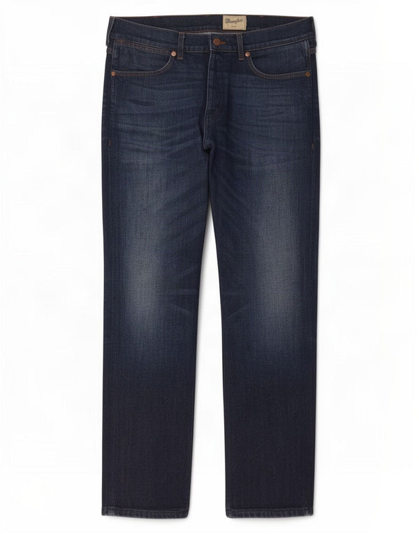 Wrangler Spencer Slim Fit Straight Jeans W34 L32 Marineblå Bomuld