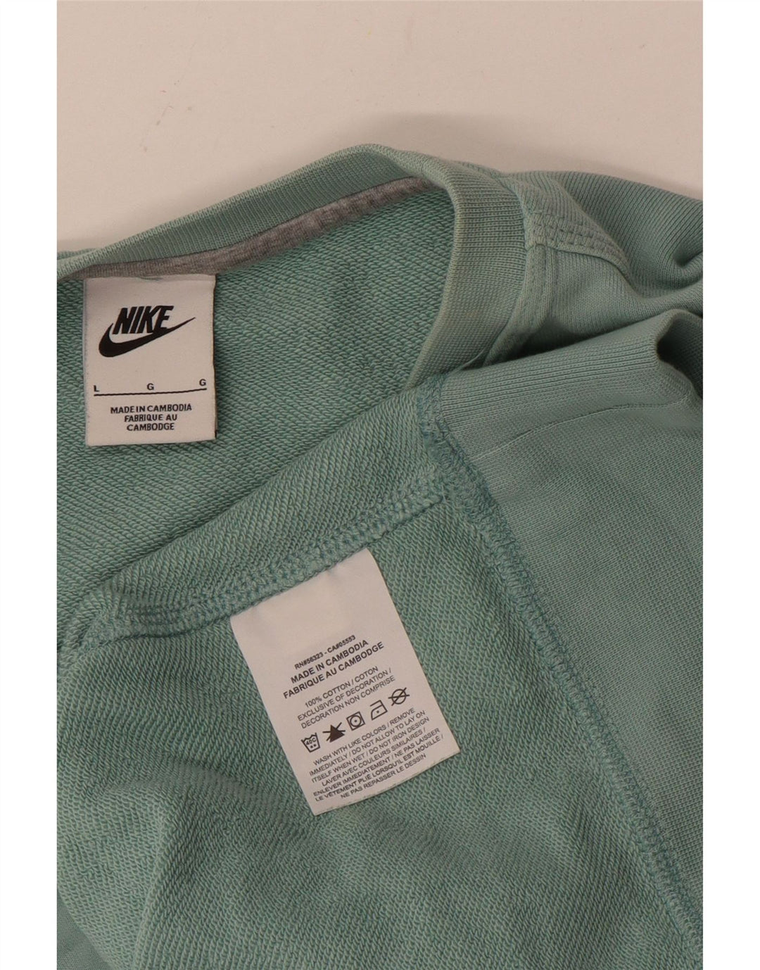 NIKE Sweatshirt til mænd, stor blå bomuld