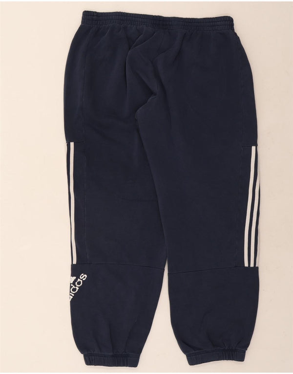 Adidas Herre grafisk træningsdragt Bukser Joggers 2XL Navy Blue Colourblock