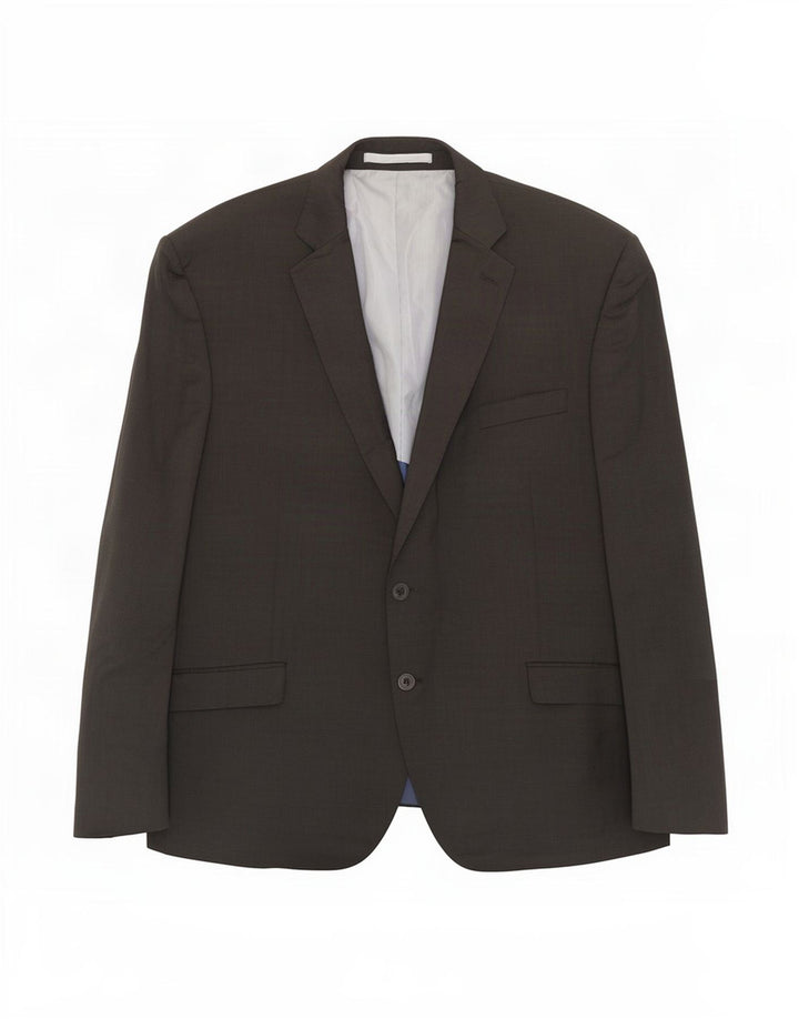 Marks & Spencer Herre 2-knaps Regular Fit Blazer-jakke UK 46 XL Grå Uld