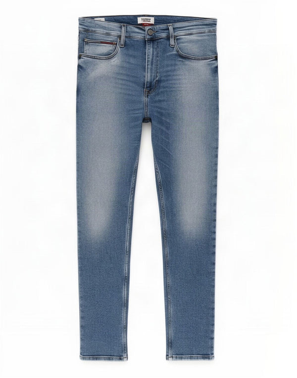 Tommy Hilfiger Herre Skinny Jeans W36 L31 Blå Bomuld