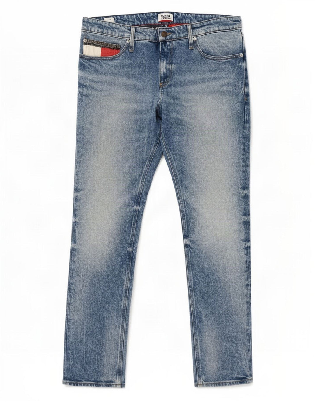 Tommy Hilfiger Dame Slim Jeans W36 L32 Blå Bomuld