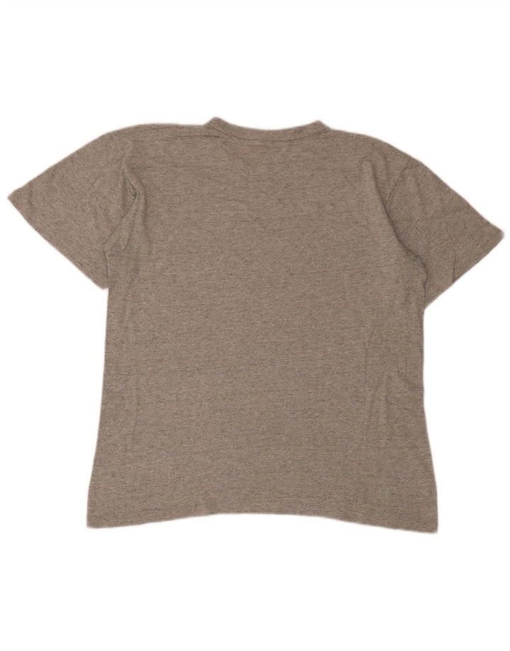 Champion Herre grafisk T-shirt Top Stor grå flækket bomuld