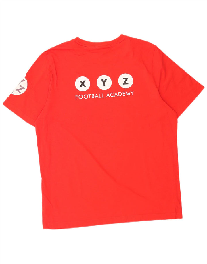 Puma Herre Grafisk T-Shirt Top Stor Rød Bomuld