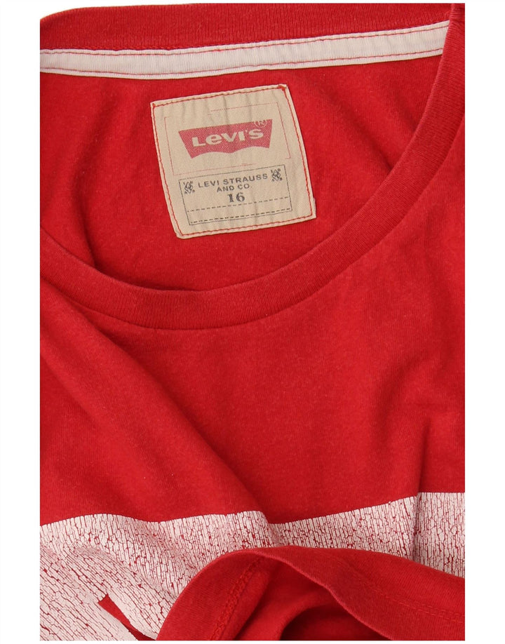 Levi's Boys Grafisk T-Shirt Top 15-16 År Rød