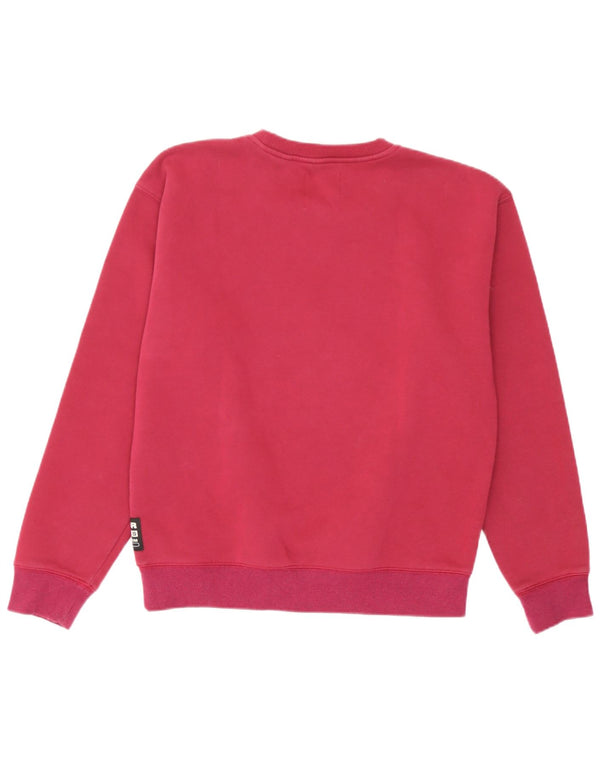 G-Star Dame Sweatshirt Jumper UK 14 Medium Bourgogne Bomuld