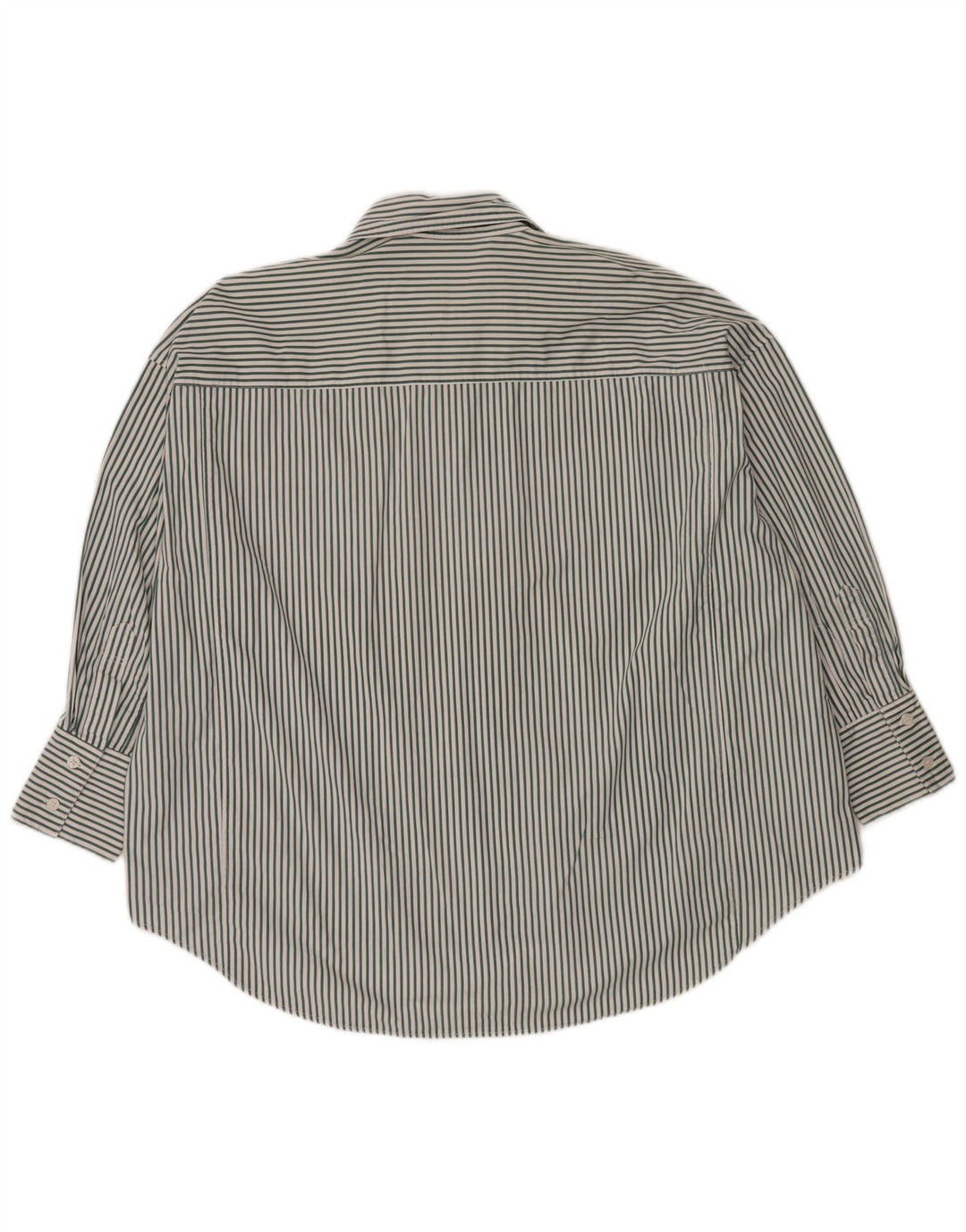 Zara Dame Oversized Skjorte UK 16 Stor hvid stribet