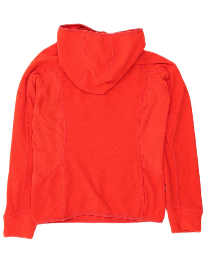 BERGHAUS Womens Hooded Fleece Jumper UK 8 Small  Red Polyester