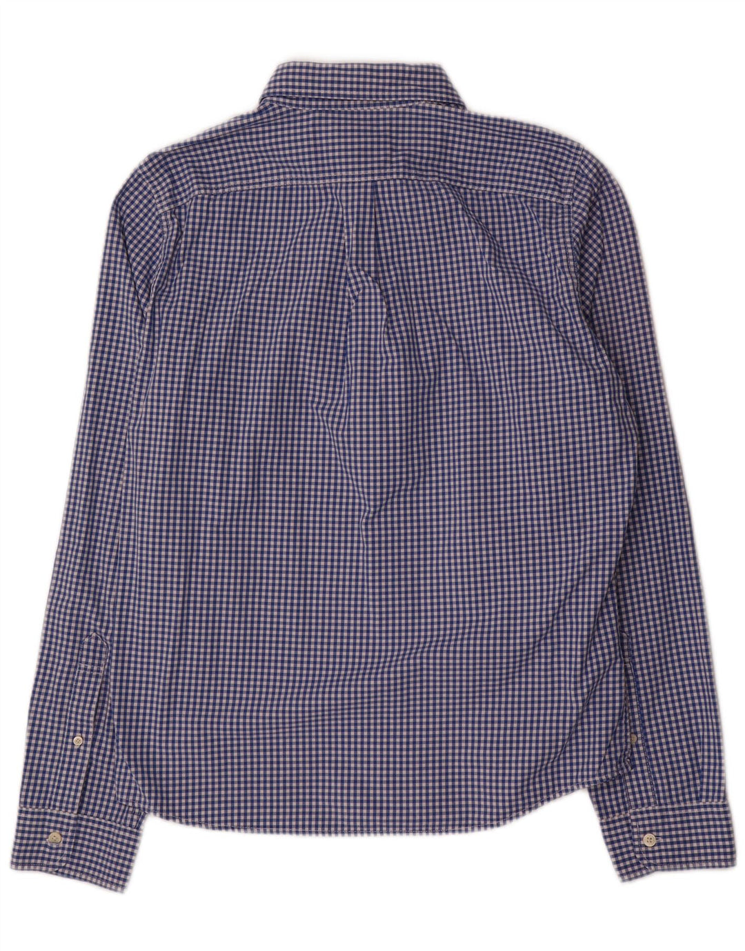 Abercrombie & Fitch Herre Muscle Bomber Jacket XL Blå Gingham Bomuld
