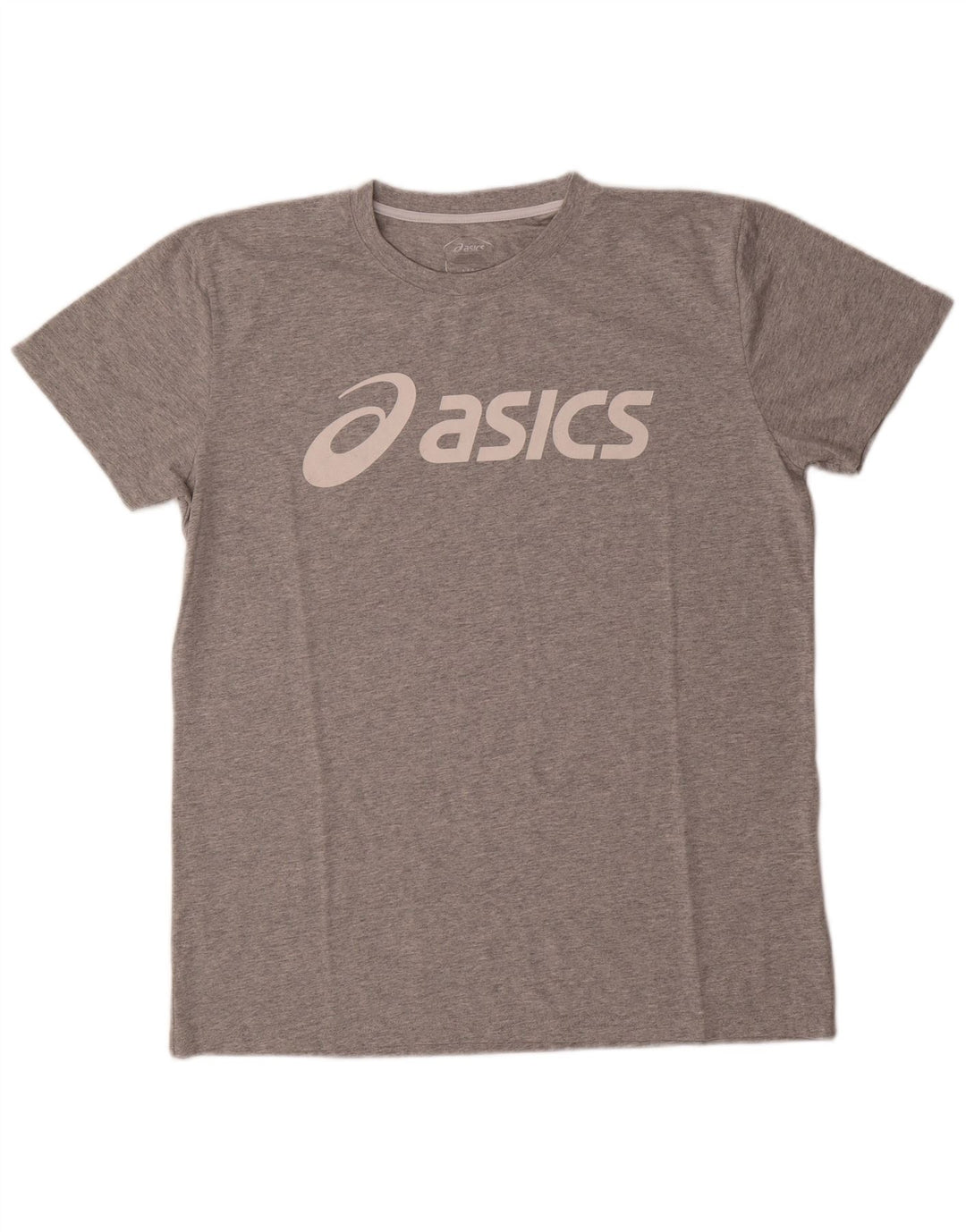 Asics Herre grafisk T-shirt Top Stor grå Flecked Bomuld