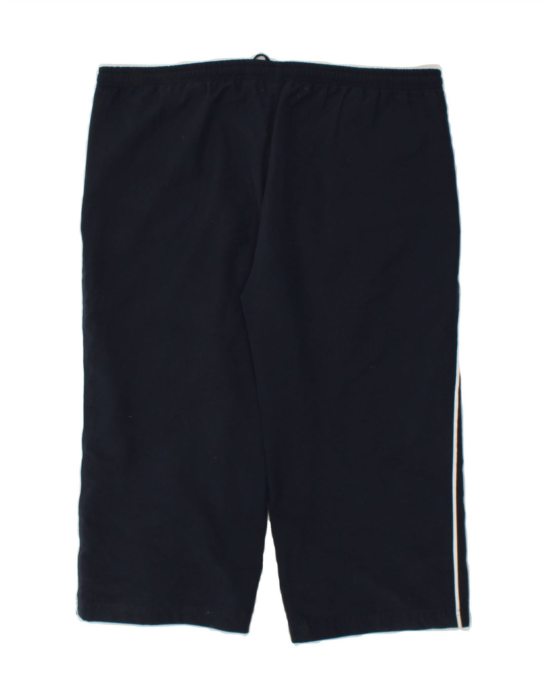 REEBOK Womens Capri Tracksuit Trousers UK 14 Large  Navy Blue Polyester Vintage Reebok and Second-Hand Reebok from Messina Hembry 