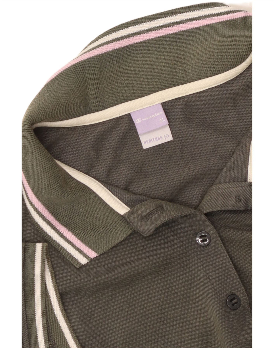 CHAMPION Dame Heritage Fit Polo Shirt UK 18 XL Grøn