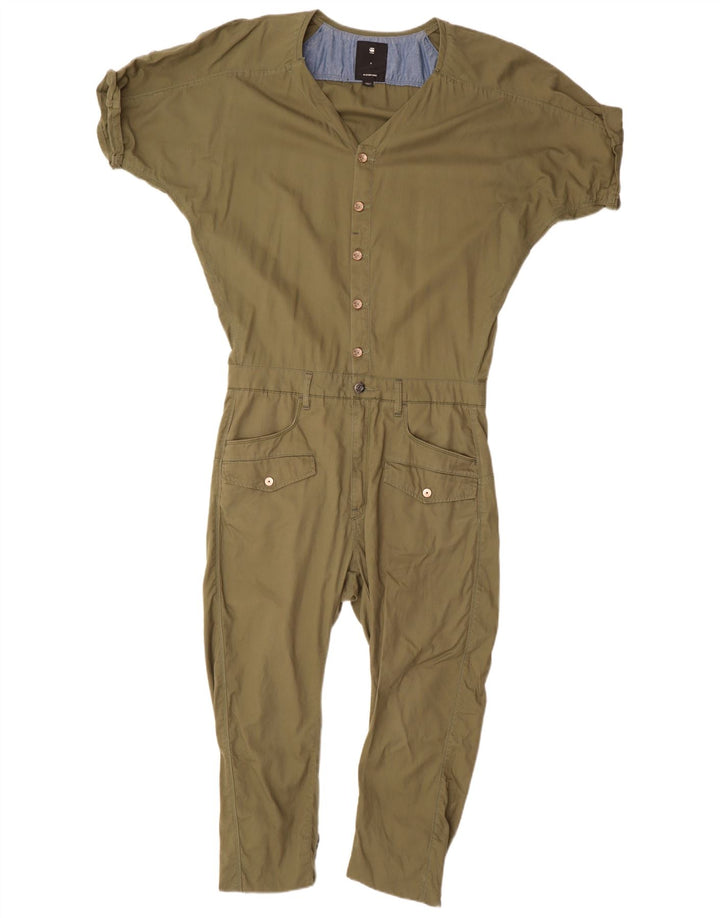 G-Star Womens Oversized Jumpsuit UK 10 Small Khaki
