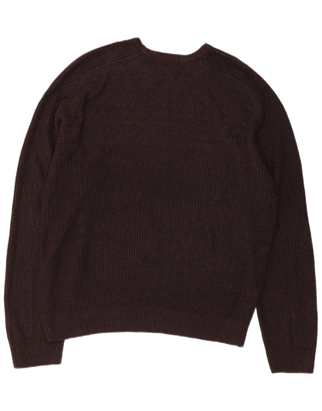 Marks & Spencer Herre sweater med rund hals XL brun akryl