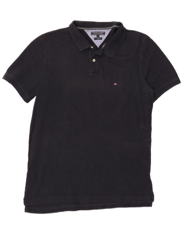 Tommy Hilfiger Herre Slim Fit Polo Shirt 2XL Navy Blue Bomuld