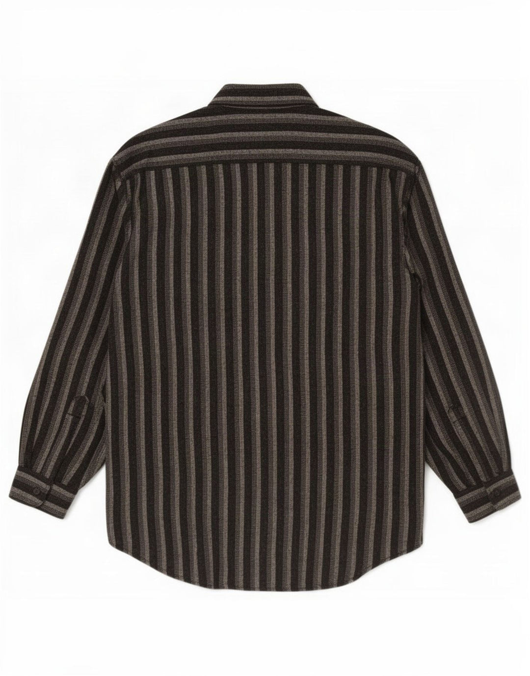 Vintage herre flannel skjorte stor sort stribet