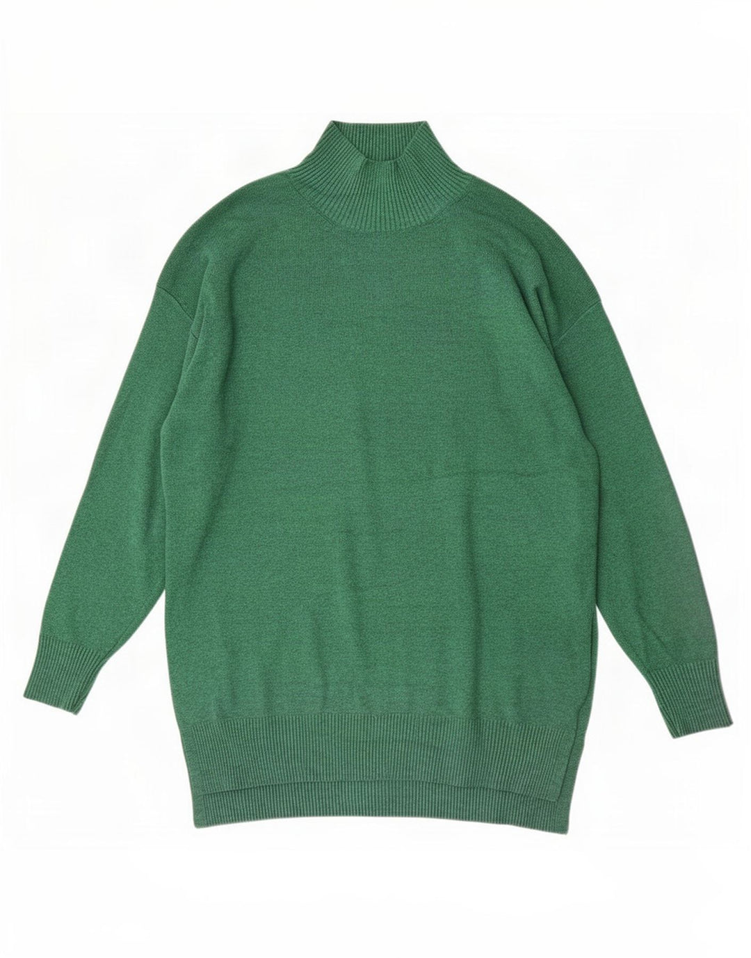 Marks & Spencer Dame Turtle Neck Jumper Sweater UK 14 Medium Green