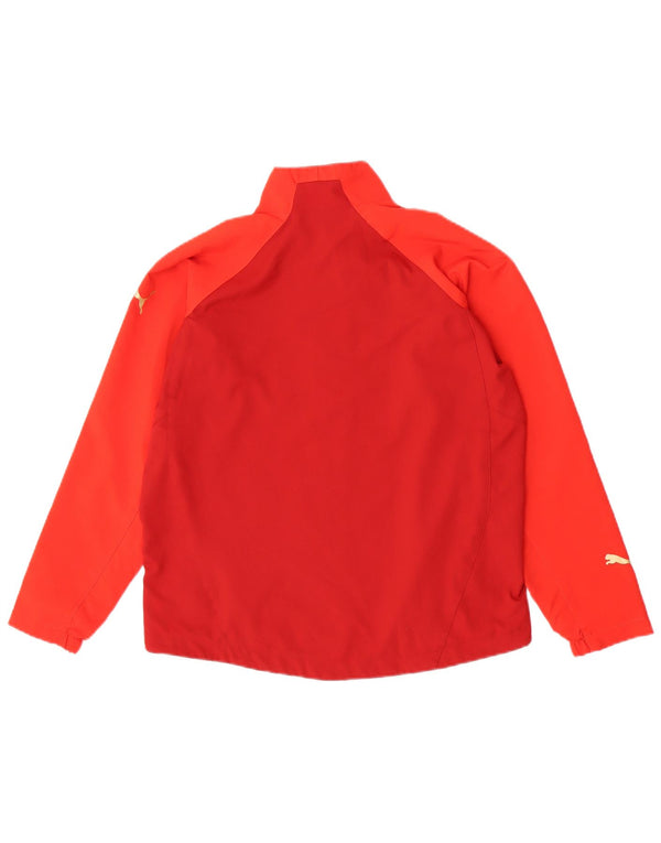 Puma træningsdragt topjakke til piger 11-12 år Rød Colourblock Polyester