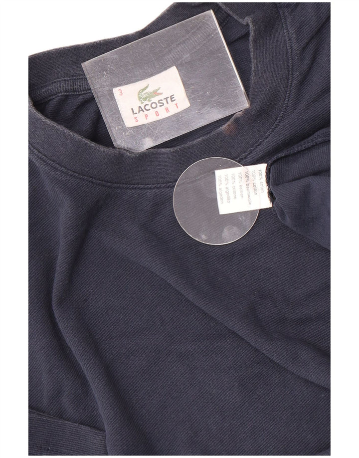 Lacoste Herre T-shirt Top størrelse 3 Lille marineblå bomuld