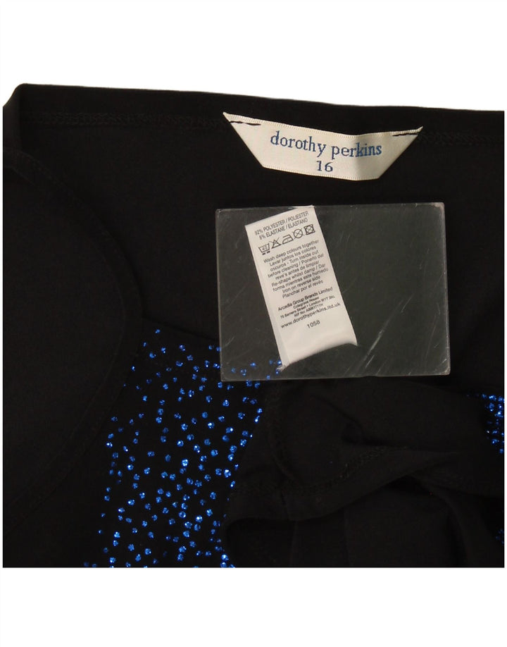 Dorothy Perkins Dame Cami Top UK 16 Large Black Polyester