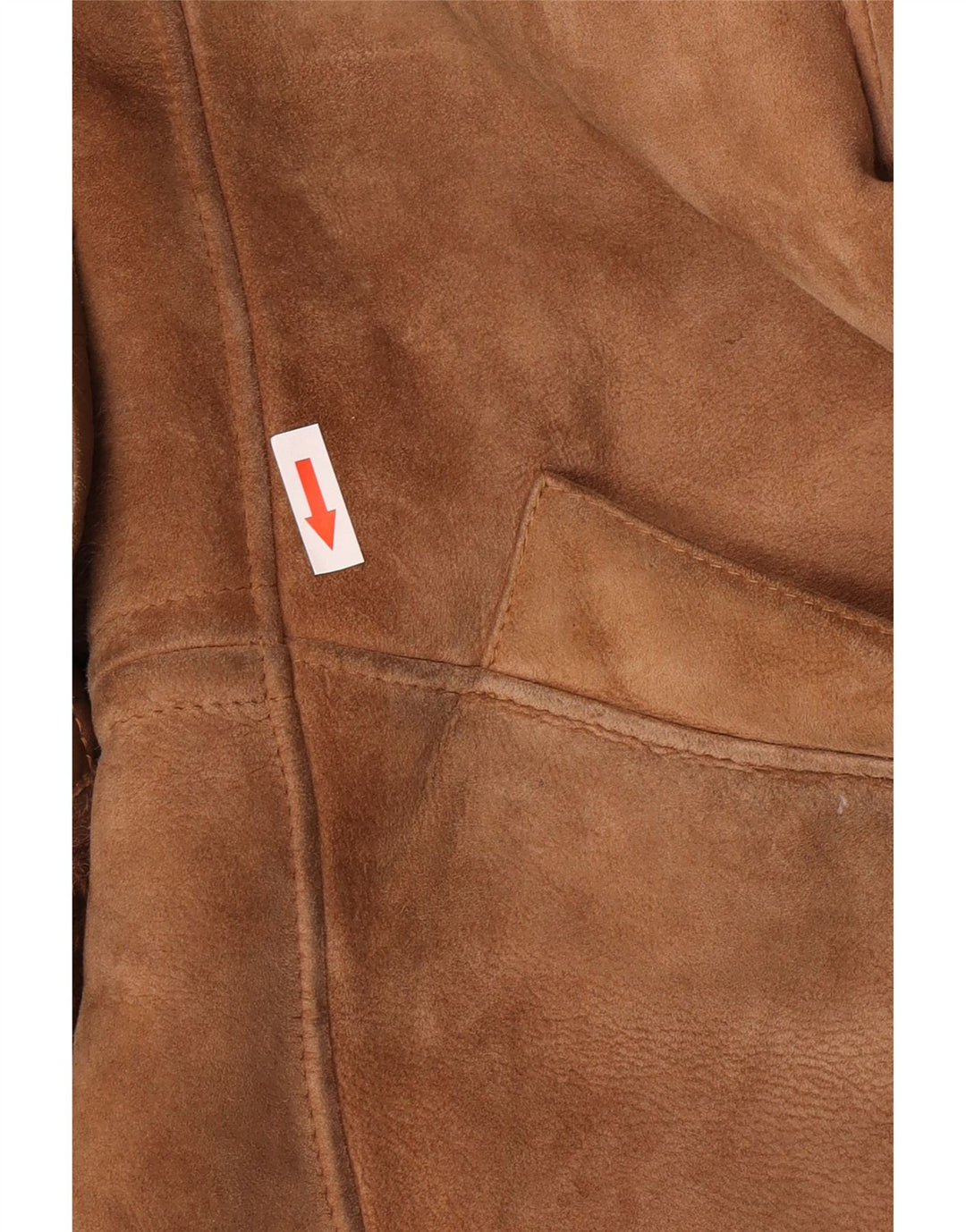 Vintage Dame Oversized Shearling jakke EU 40 Medium Brown Shearling