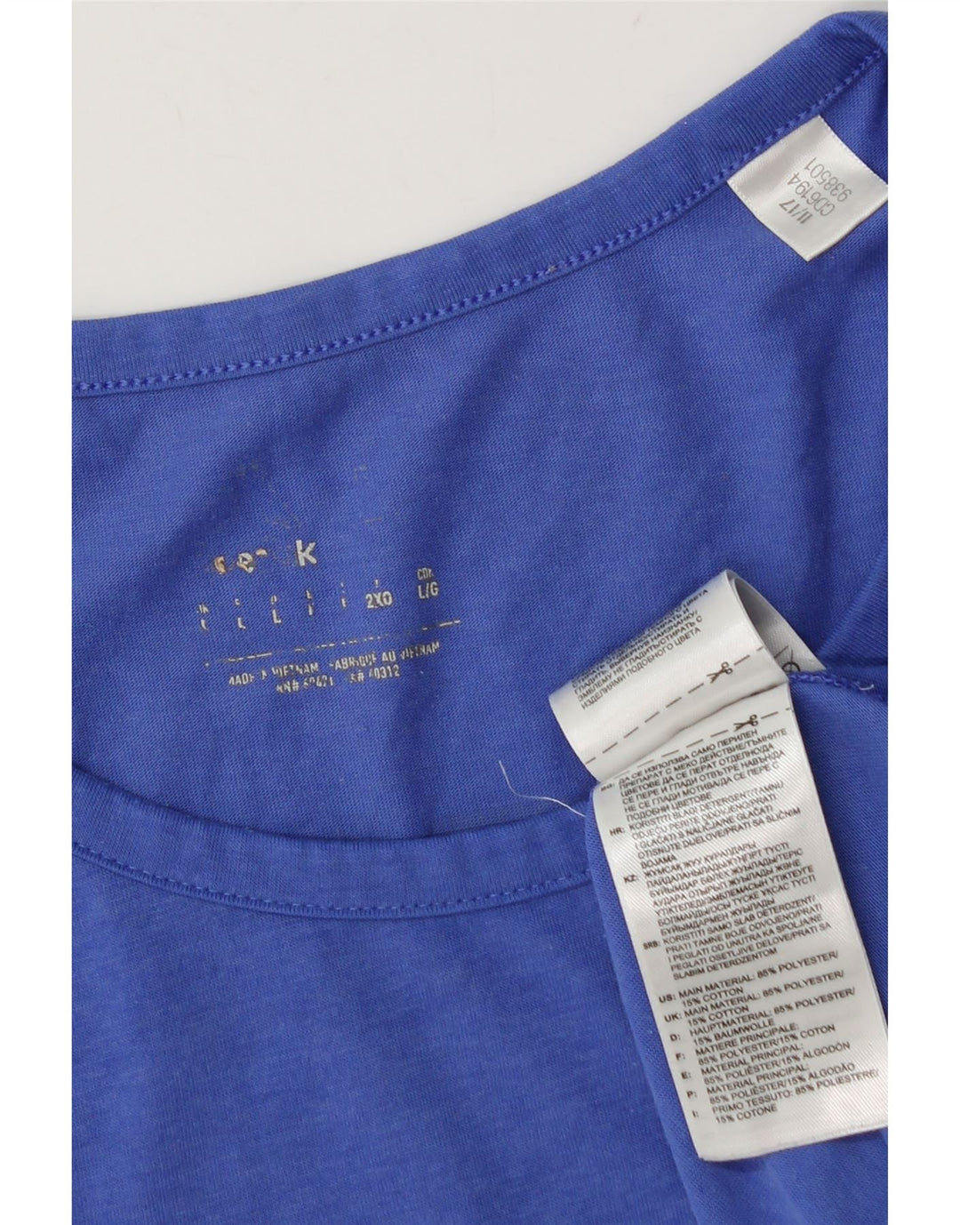 ADIDAS Herre Grafisk Vest Top Stor Blå Polyester