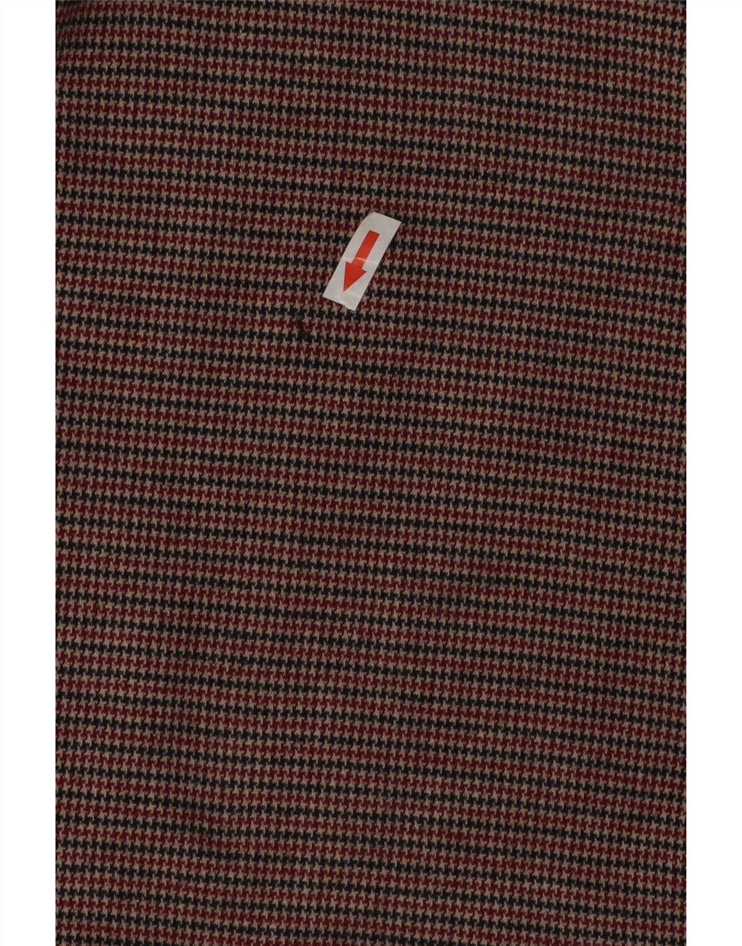 Zara Dame Langærmet Skift Kjole UK 12 Medium Brown Houndstooth