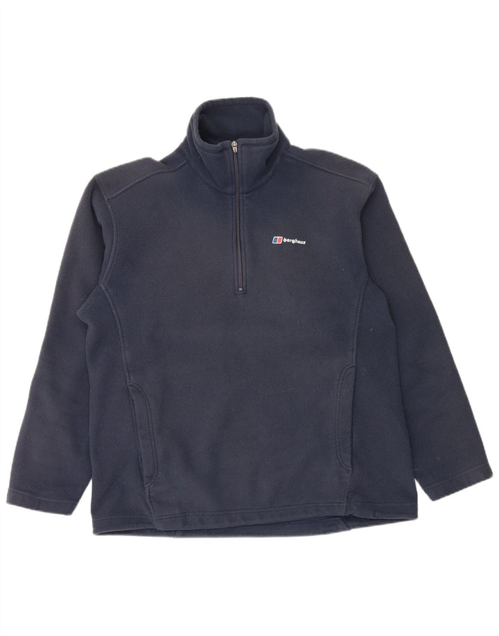 Berghaus Herre lynlås hals Fleece Jumper Stor marineblå polyester