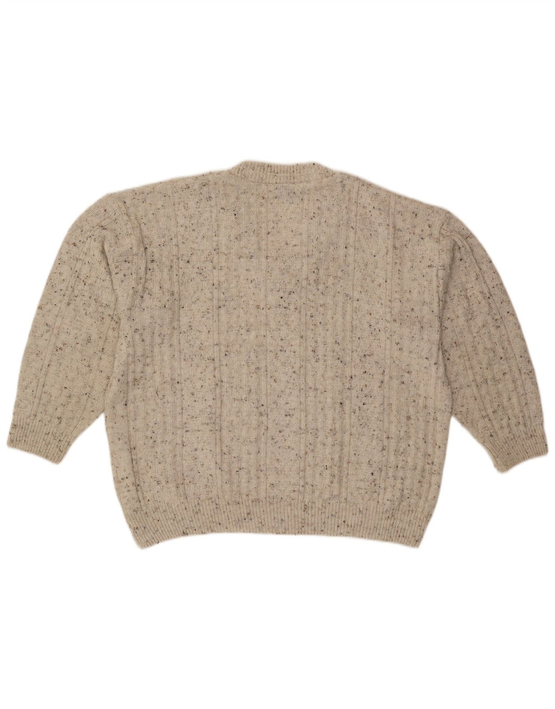 CANDA Herre V-hals sweater Stor Beige Flecked Acryl