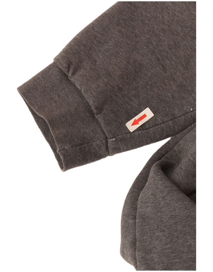 Adidas Hættetrøje med lynlås til mænd Stor grå bomuld