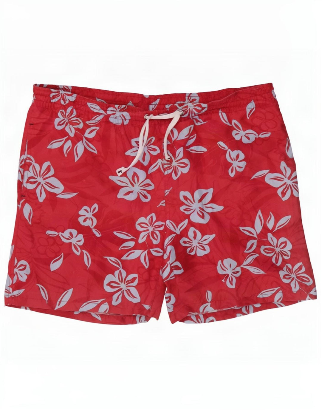 Besætningstøj Herre badeshorts store røde blomster