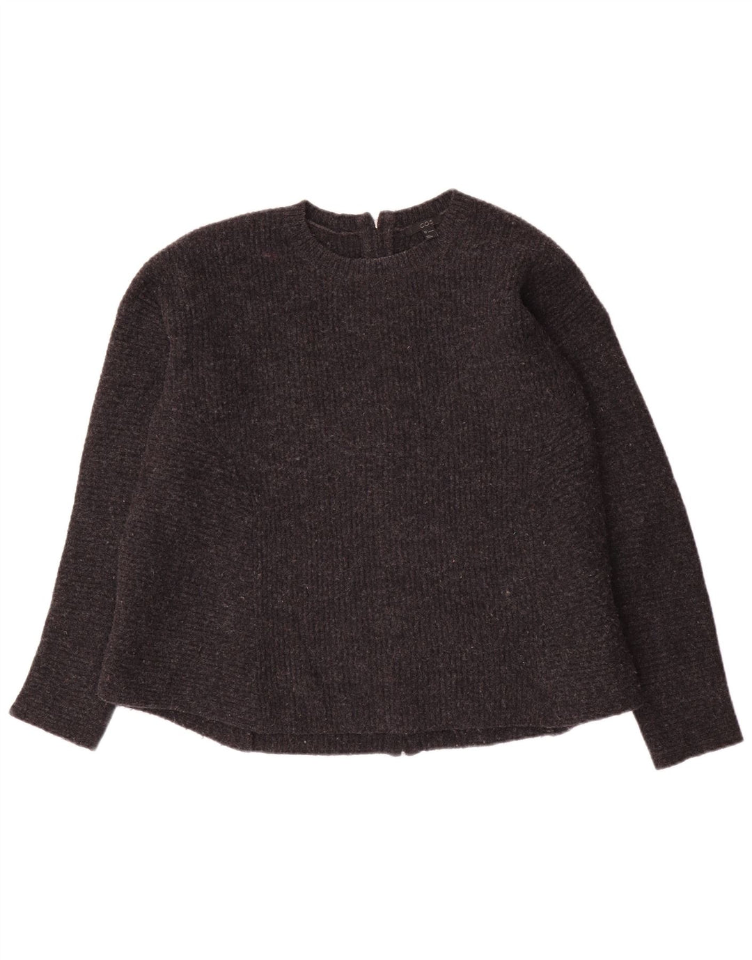 Cos Dame Cardigan Sweater UK 16 Large Grå Uld