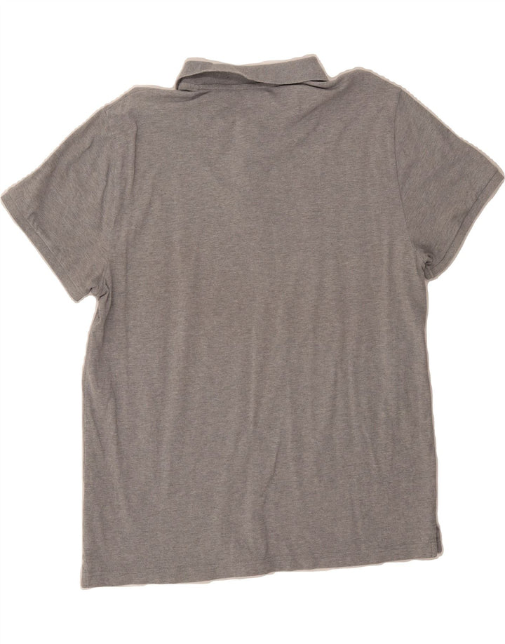 IZOD Mens Slim Fit Polo Shirt XL Grey Cotton Vintage Izod and Second-Hand Izod from Messina Hembry 