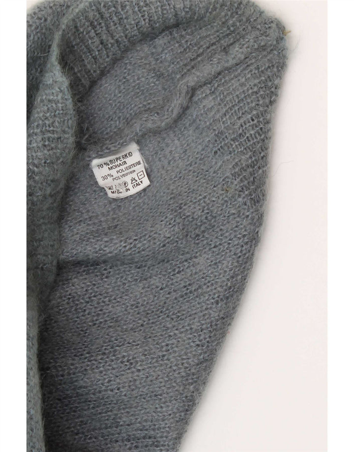 Norma Dame grafisk rund hals sweater IT 42 Medium Blue Colourblock