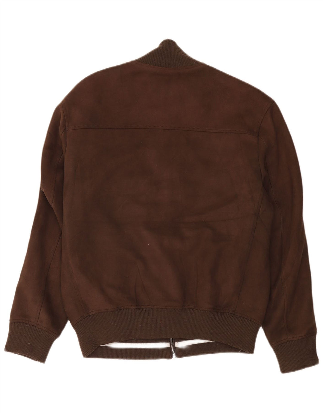 Zara Herre Bomber Jacket UK 38 Medium Brun Polyester