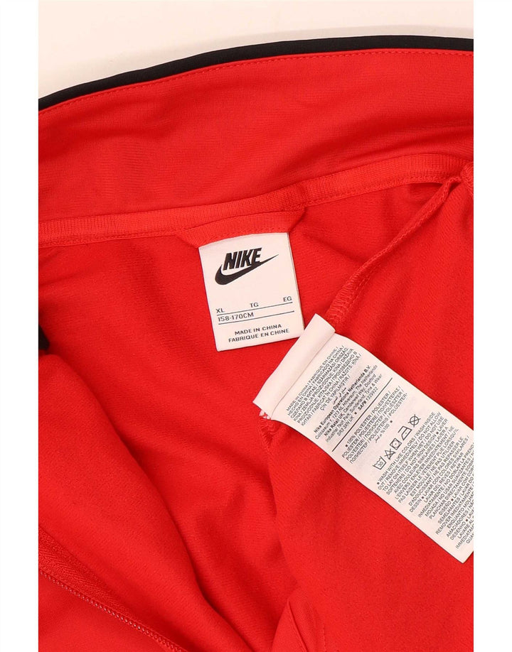 Nike Boys træningsdragt topjakke 13-14 år XL Rød Colourblock Polyester