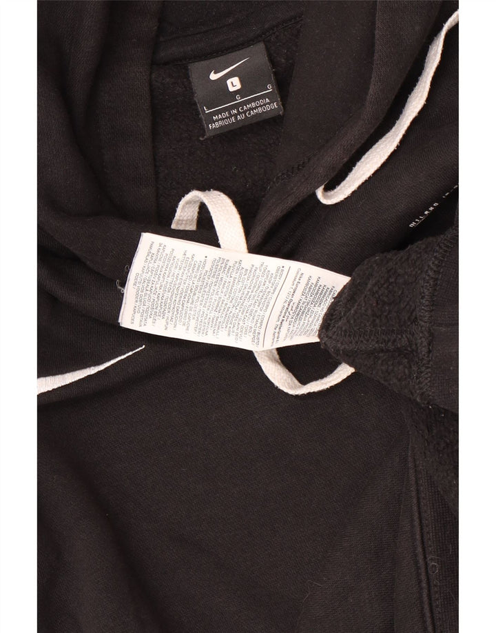 Nike grafisk hættetrøje til mænd, stor sort bomuld