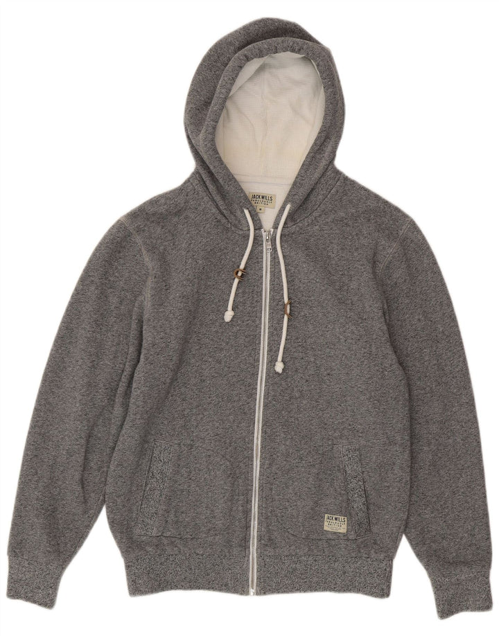 Jack Wills Hættetrøje med lynlås til mænd mellemgrå bomuld