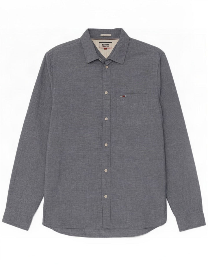 Tommy Hilfiger Herre Regular Fit skjorte Medium Blue Cotton