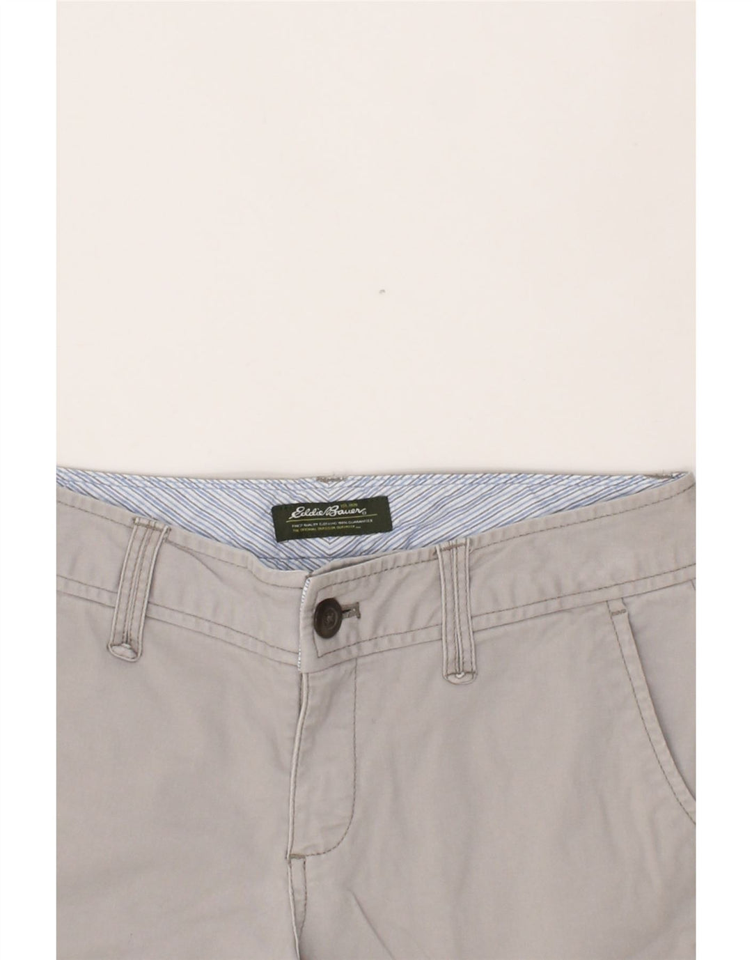 EDDIE BAUER Womens Capri Trousers US 4 Small W28 L20 Grey Cotton Vintage Eddie Bauer and Second-Hand Eddie Bauer from Messina Hembry 