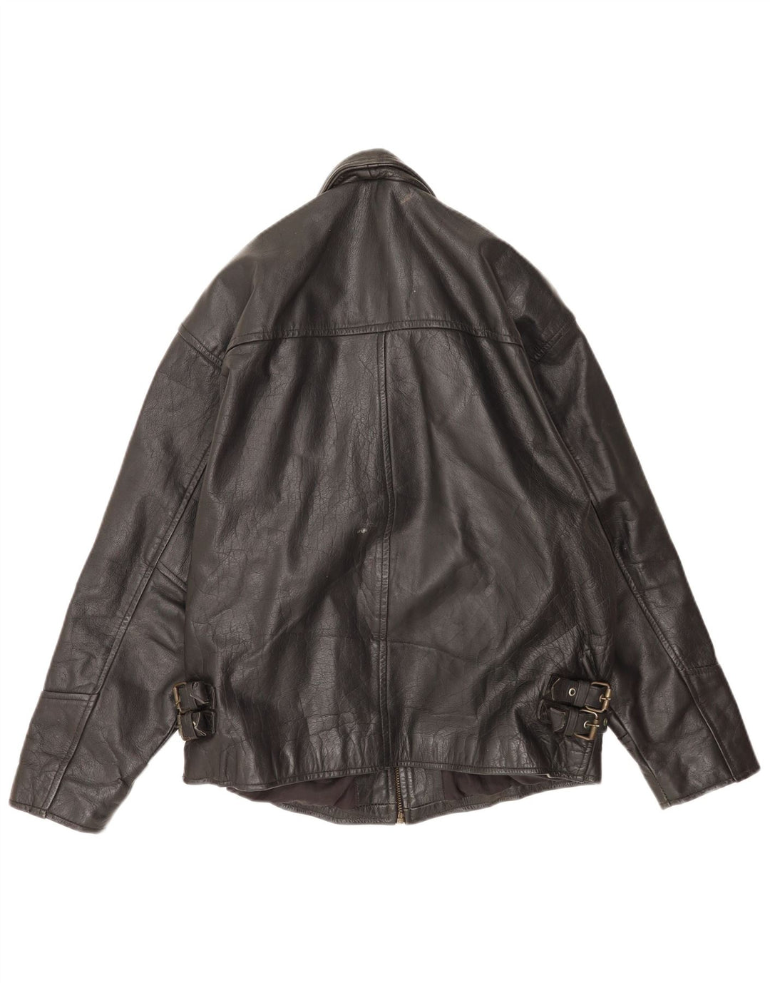 Vintage herre læderjakke UK 40 Stor sort læder