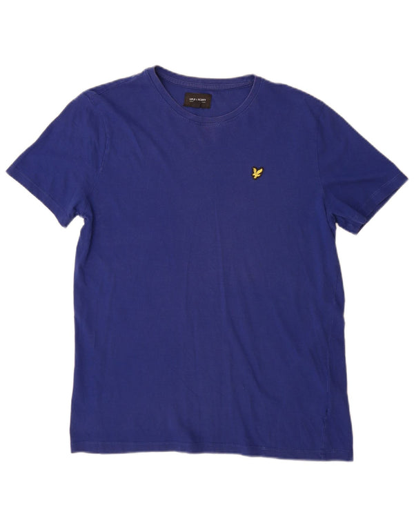 Lyle & Scott Boys T-Shirt Top 14-15 år Blå Bomuld