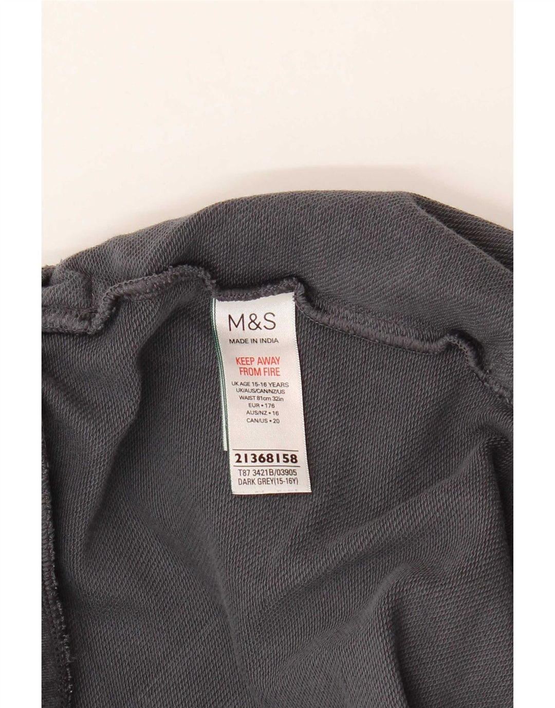 Marks & Spencer Boys Sportsshorts 15-16 år Grå bomuld