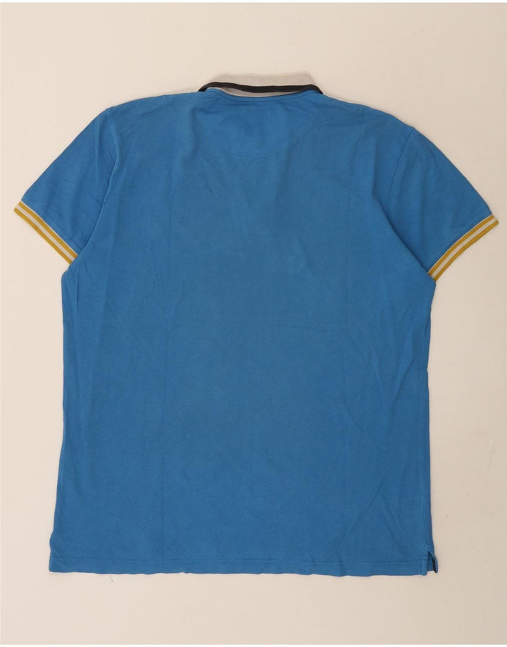 Slam herre poloshirt 3XL blå bomuld