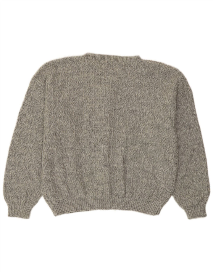 Vintage dame cardigan sweater UK 14 Large Grå