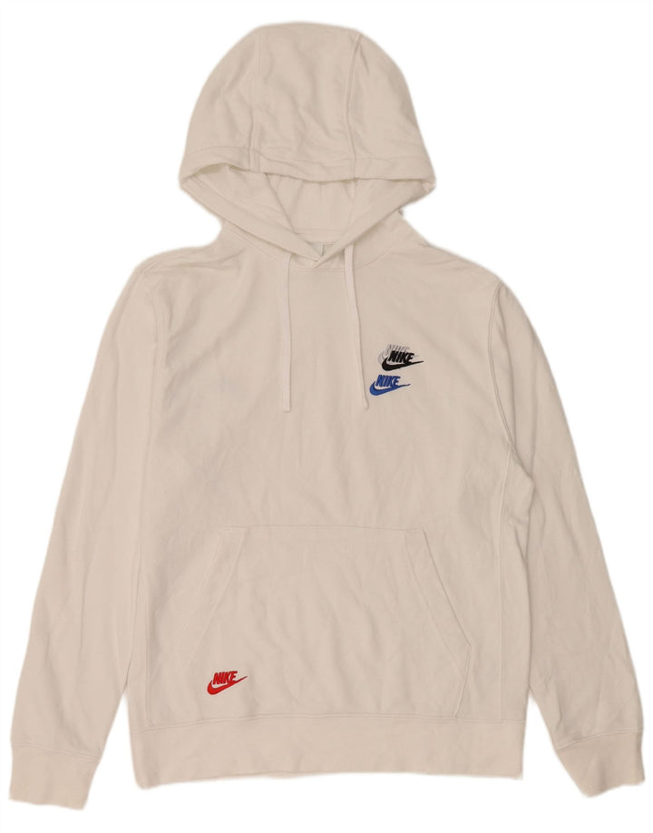 Nike Herre hættetrøje Jumper Medium Hvid Bomuld