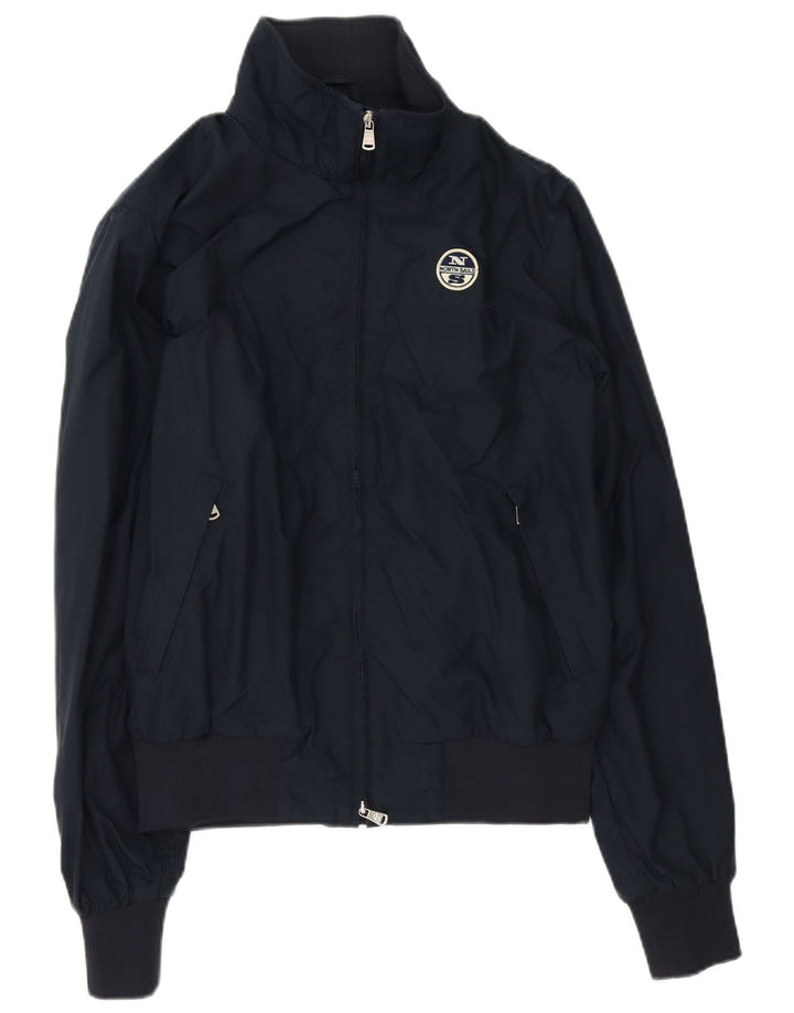 North Sails Herre Bomber Jacket UK 40 Large Navy Blue Polyamide
